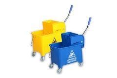 Ведро с колесами для уборки, 20л, с отжимом (синее), H0110 Китай  Ведро с колесами для уборки, 20л, с отжимом (синее), H0110 Китай