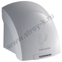 Сушилка для рук SONNEN HD-688, 2000 Вт, скорость потока 9,5 м/с, пластик, белая