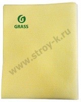 Салфетка для протирки кузова авто Soft 54х44см (искусств. замша) IT-0320 GRASS (желтая)