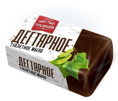 Мыло туал. "Дегтярное", 140г Чистые Традиции Мыло туал. "Дегтярное", 140г Чистые Традиции