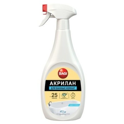 Средство АКРИЛАН для сантехники от известк. налета, 400мл BAGI (спрей)