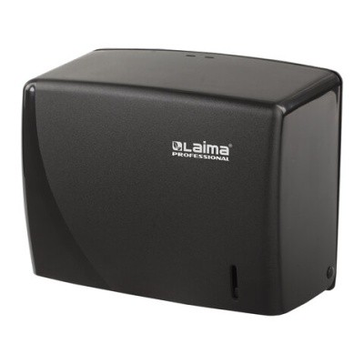 Диспенсер для полотенец V-сложения, LAIMA PROFESSIONAL ORIGINAL 605762 (черный пластик)