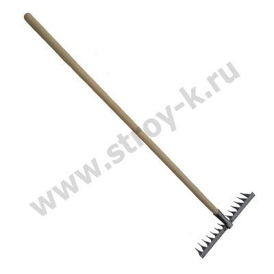 Грабли 14 зубьев витые с черенком