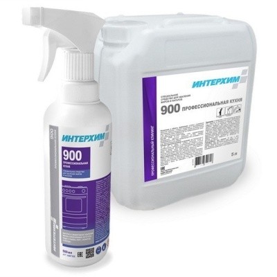 Средство для удаления жиров, нагаров ИНТЕРХИМ 900 ПРОФЕСС. КУХНЯ, 500мл (спрей)