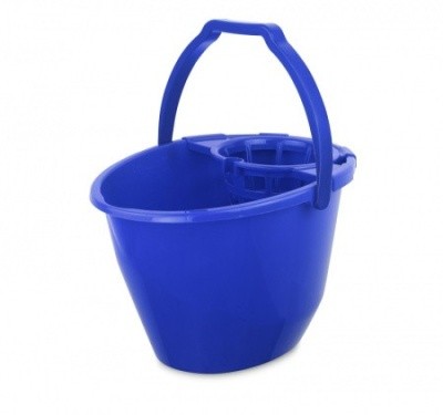 Ведро пластик., с отжимом (сетчатый), 11л BonusPRO СИНЕЕ