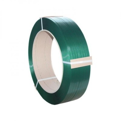 Лента полиэстеровая (Кордстреп-лента) 12мм х 0,6мм х 2500м/п зеленая