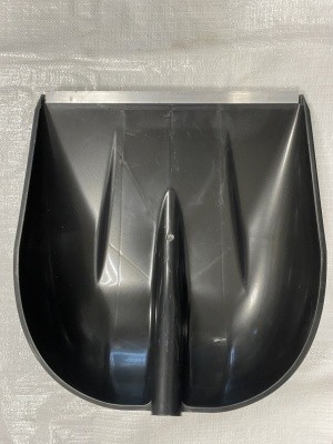 Лопата снеговая п/э "ЛОРА", ал/накладка, б/черенка 420х470мм