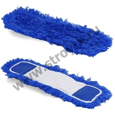 Моп акриловый для сухой уборки 100см (синий, акрил)