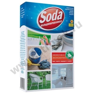 Сода кальц., 600г (коробка)