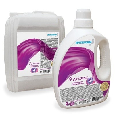 Кондиционер для белья ИНТЕРХИМ 4 aroma, 2л (с мерной крышкой) 