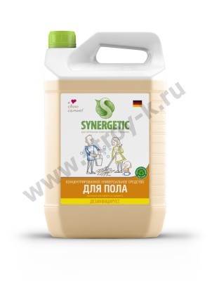 Средство конц. для мытья пола, стен, 5л SYNERGETIC (в ассортименте)