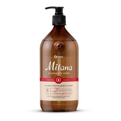 Мыло жидкое парфюм. Milana Мускус и сандал, 1л GRASS 145137