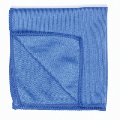 Салфетка микрофибра для стекла "полоска" 30х40см, SOK280 (зеленая, голубая)