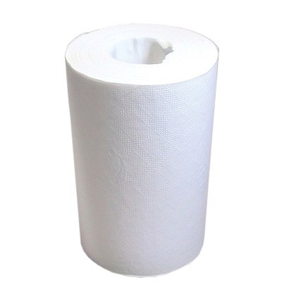 Полотенца рулонные 2 слоя белые, целлюлоза, влагопрочн, с перфорац, MINI,70м (12рул/уп) Комфорт