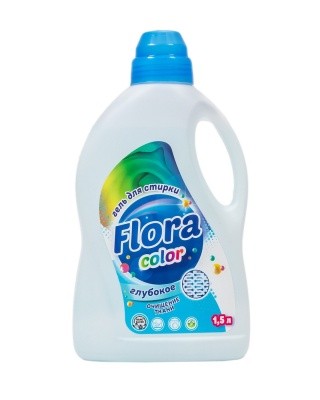 Гель для стирки цветных вещей Color, 1.5л Флора