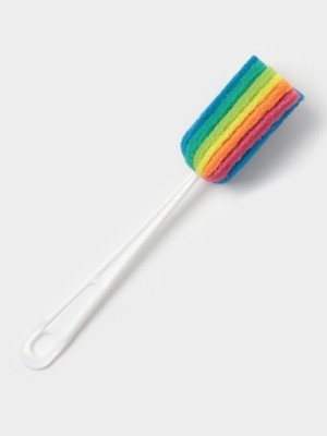 Ёршик для посуды «Радуга» 25×4см, с абразивом, ДОЛЯНА 5164323