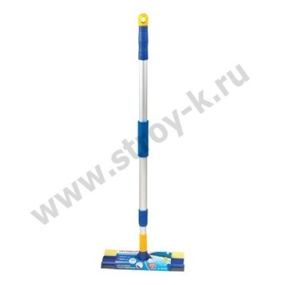 Окномойка, телескоп. ручка 125см, раб. часть 25см, Лайма 601493 (стяжка, губка, ручка)  Окномойка, телескоп. ручка 125см, раб. часть 25см, Лайма 601493 (стяжка, губка, ручка)