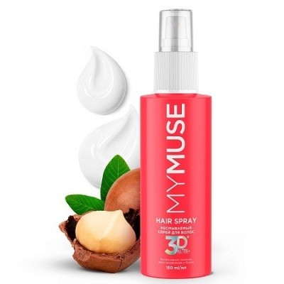 Спрей несмыв. для волос MYMUSE, 150мл GRASS 145072 (бордовый)