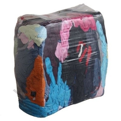 Ветошь в брикетах (цветная фланель - 10кг)