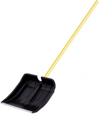 Лопата снеговая п/э "Зима №4",350х350мм с дер. черенком