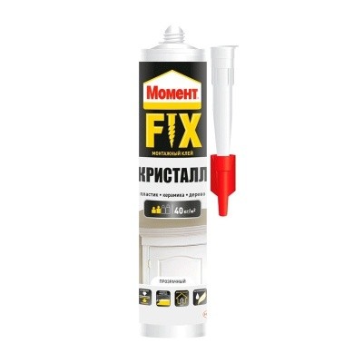 ХЕНКЕЛЬ Момент FIX Кристалл монтажный клей, 265г (картридж) 2572945