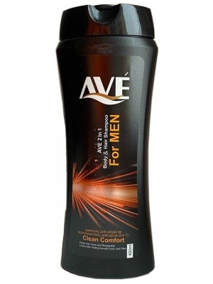 Шампунь-гель Мужской для волос AVE, 400мл (Иран) в ассортименте