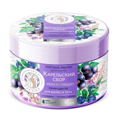 Мыло мягкое "Карельский сбор" для волос и тела, 400мл РАССЕЯ