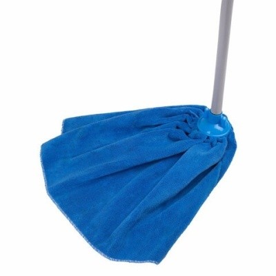 Насадка-моп "юбочка" из микрофибры для швабры, еврорезьба, ЛАЙМА 607461