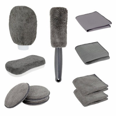 Набор для мойки авто 10-в-1, DASWERK (ДАСВЕРК), 609482 СЕРЫЙ, сумка в комплекте