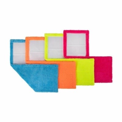 Комплект насадок-моп 40см на швабру, микрофибра гладкая, ЛАЙМА (4шт/упак) 607459