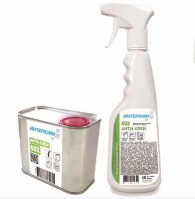 Средство очистки от клея, скотча, этикеток ИНТЕРХИМ 602, 5л (антиклей) металл. канистра
