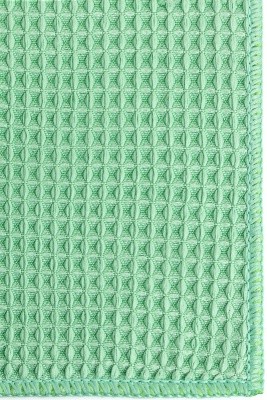 Салфетка вафельная 35х35см SVK300 (зеленая/голубая)