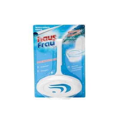 Освежитель-подвеска WC (для туалета) твердый 30г, HAUS FRAU