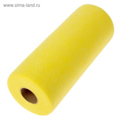 Салфетка для уборки, вискозная, желтая, 18х18см, (30шт/рулон)