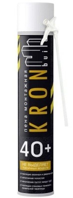 Пена монтажная KRONbuild Бытовая 40+, 600г (всесезонная)