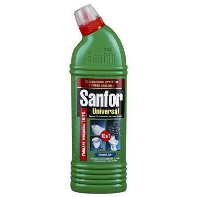 Гель для сантехники САНФОР УНИВЕРСАЛ, 750г (зеленый) Гель для сантехники САНФОР УНИВЕРСАЛ, 750г (зеленый)