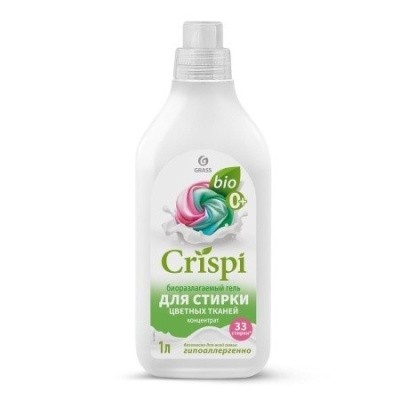 Гель-концентрат CRISPI для стирки, 1л GRASS 125926 (для цветных тканей) Гель-концентрат CRISPI для стирки, 1л GRASS 125926 (для цветных тканей)