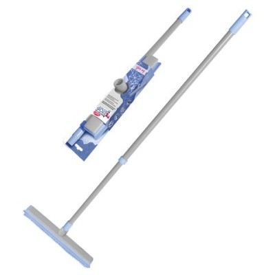 Сгон+щётка с резиновой щетиной BACTERIA STOP 32см, телеск. рукоятка, YORK 608420