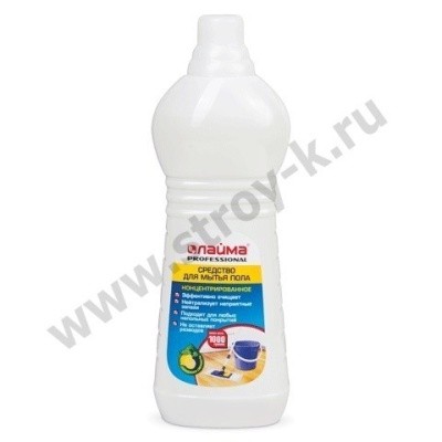 Средство для мытья пола, 1л Лайма 601607, 602297 (лимон, морской бриз) 