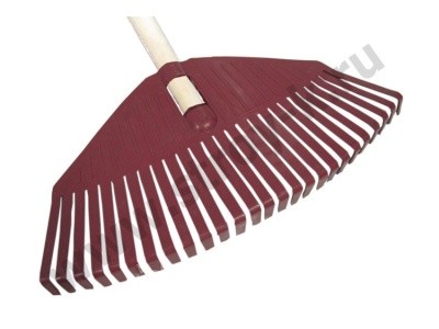 Грабли веерные 26-ти зубые пластмассовые МАЛЫЕ 430х320мм, б/черенка