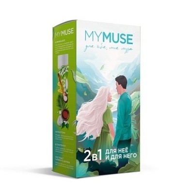 Подарочный набор: гель для душа и шампунь-бальзам от перхоти, GRASS MY MUSE 300455 Подарочный набор: гель для душа и шампунь-бальзам от перхоти, GRASS MY MUSE 300455