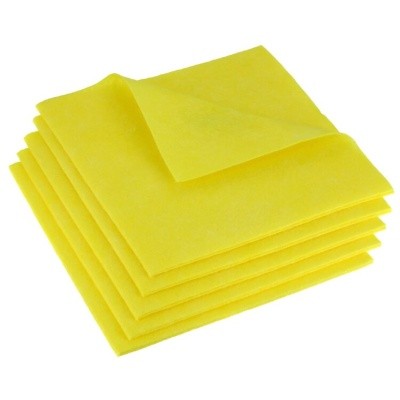 Салфетка вискоза 30х38см (профблок 25шт/уп) ЖЕЛТЫЙ