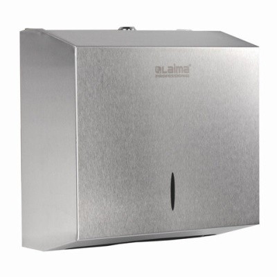 Диспенсер для полотенец V-сложения, нерж. сталь, матовый, LAIMA PROFESSIONAL INOX 605696