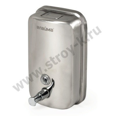 Дозатор для жидкого мыла (нерж. сталь, зеркальный), 1л Лайма 601796 Дозатор для жидкого мыла (нерж. сталь, зеркальный), 1л Лайма 601796