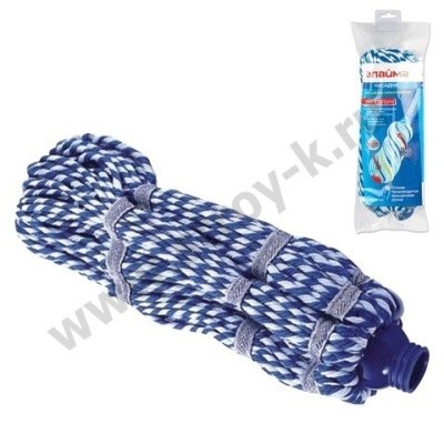 Насадка-моп микрофибра 33см, для швабры самоотжимной ЛАЙМА 601491