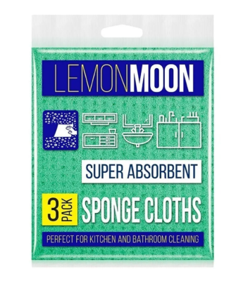 Салфетка целлюлоза 18х20см (3шт/уп) LEMON MOON L502