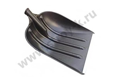 Лопата снеговая п/э "Зима №6", ал/накладка, б/черенка 360х460мм