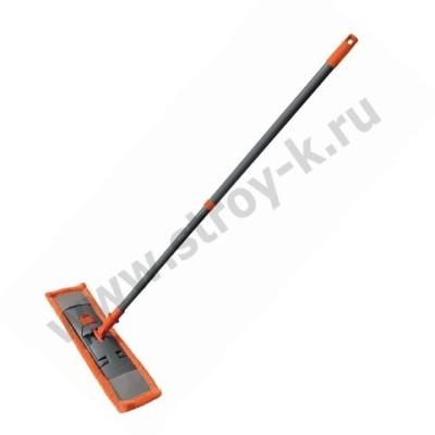 Швабра в комплекте с моп микрофибра "гладкая" 40см, телескоп. ручка, YORK Classic 081080, 604570 