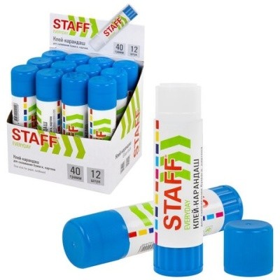 Клей-карандаш STAFF EVERYDAY, 40г, 228665