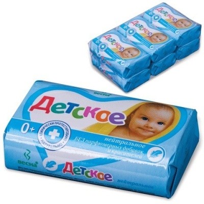 Мыло туал. "Детское", 90г ВЕСНА Мыло туал. "Детское", 90г ВЕСНА